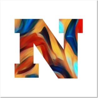 Capital letter N. Posters and Art